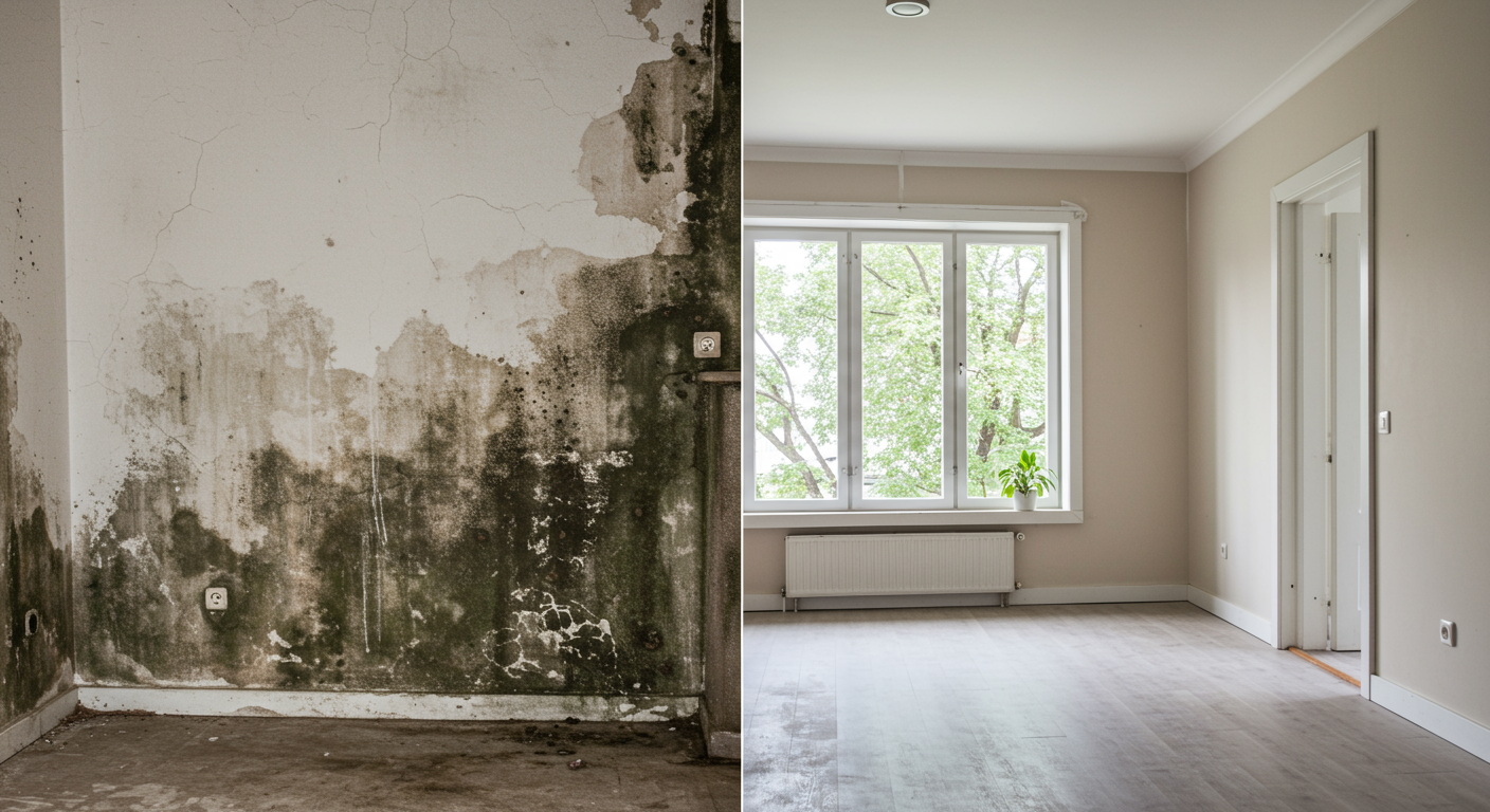 Happy Family in a Mold-Free Home