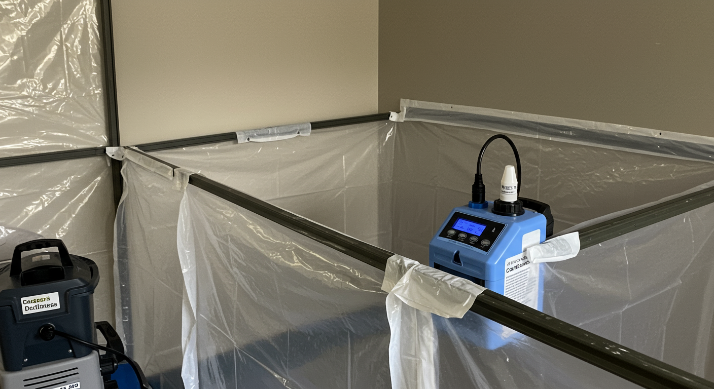Mold containment process in San Jose
